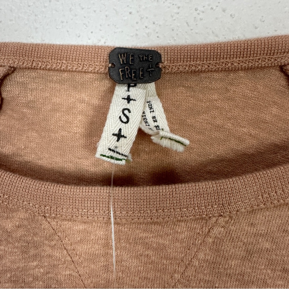 Free People We‎ The Free Shooting Star Tee Studded Top Women’s Sz Small NWOT - Picture 5 of 6
